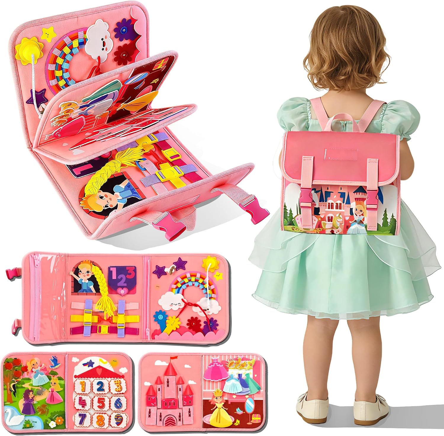 Fun Princess Castle Activity B - Kids Quiet Toys 评论和价格