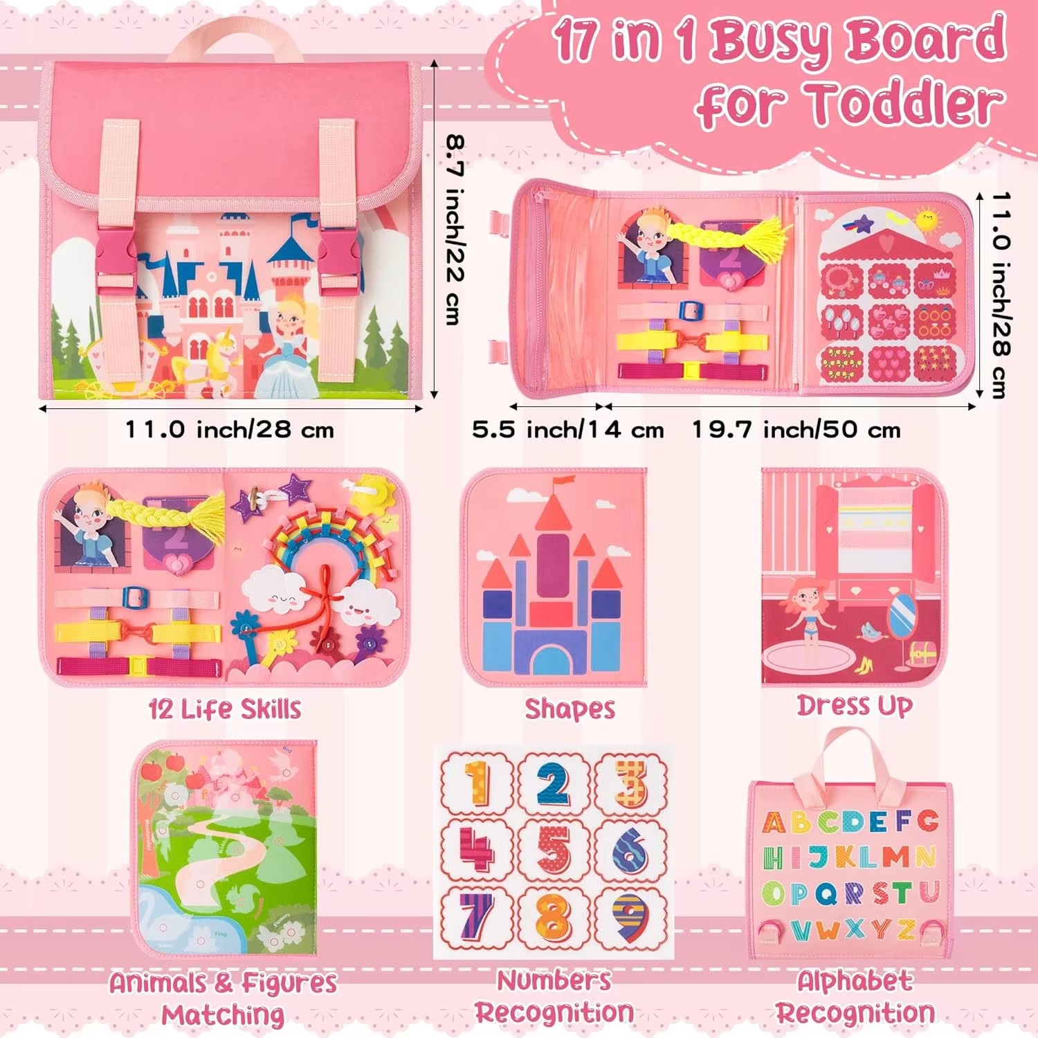 Fun Princess Castle Activity B - Kids Quiet Toys 评论和价格