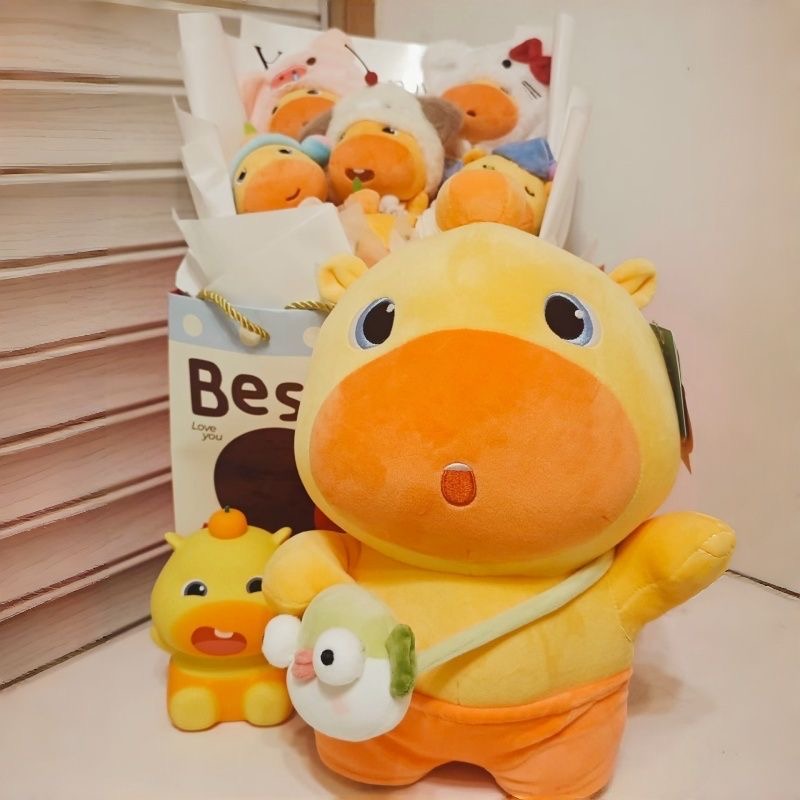 Cute Yellow Capybara Plush Dol - Kids Toys Yellow 评论和价格