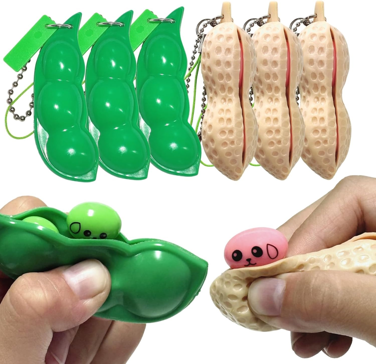 Novelty Squeeze Bean Edamame P - Kids Quiet Toys 评论和价格