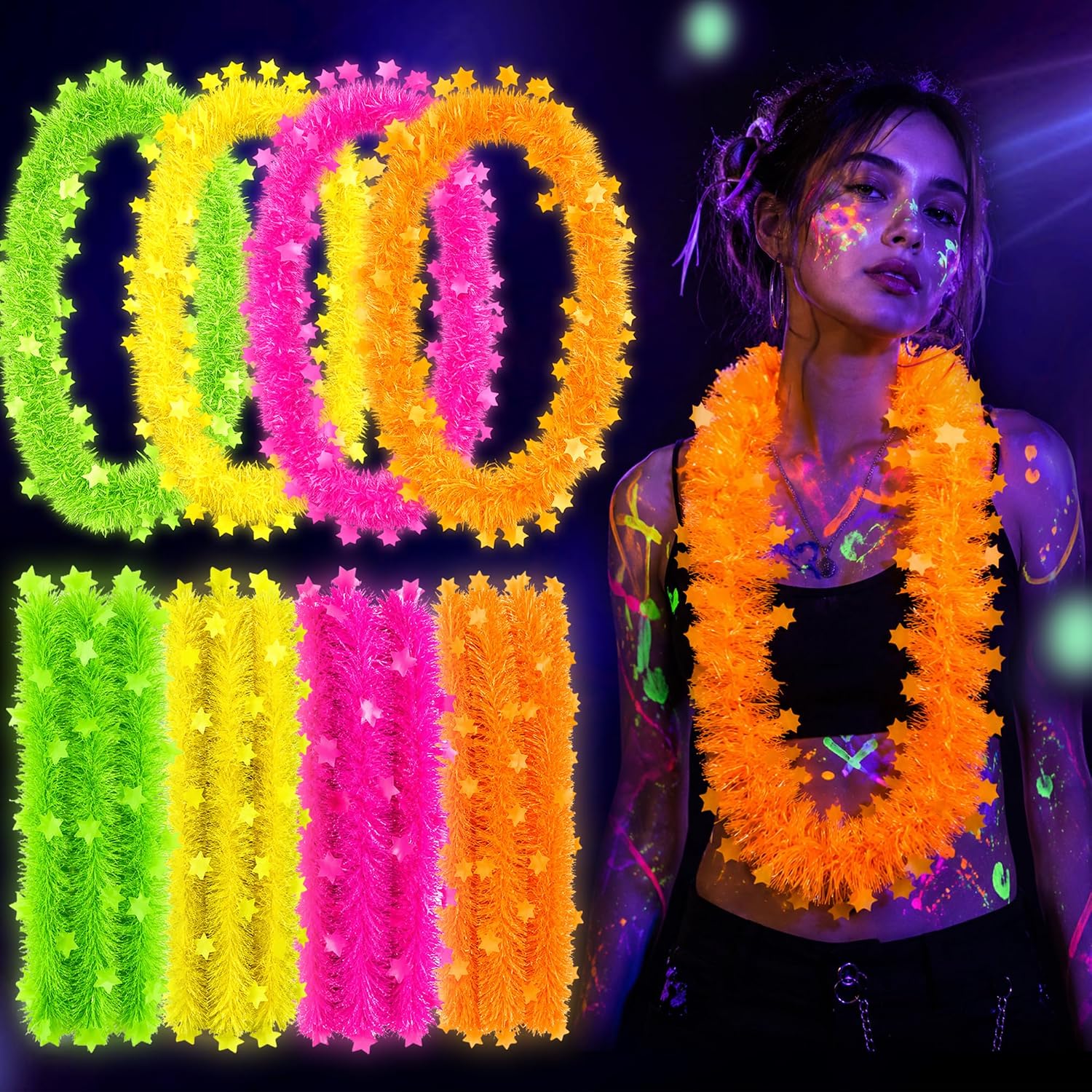 Glow in the Dark 5-Star Flower - Glow In Dark Stars 评论和价格