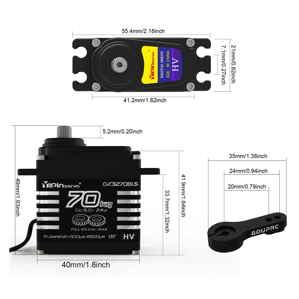 70KG 60KG 55KG Brushless Servo - Kids Toys Remote Car 评论和价格