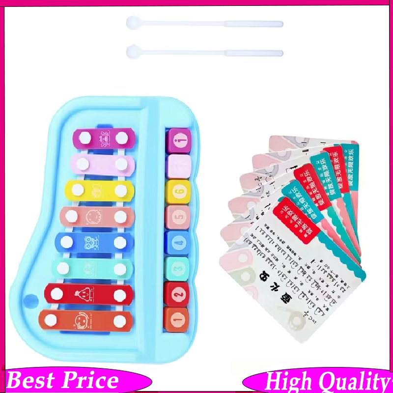 8 Tone Hand Percussion Instrum - Kids Toys Xylophone 评论和价格