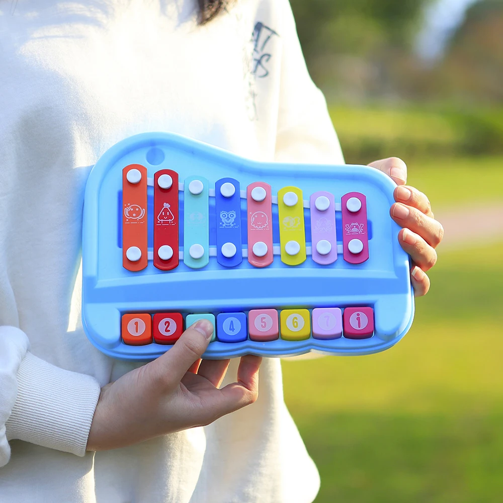 8 Tone Hand Percussion Instrum - Kids Toys Xylophone 评论和价格