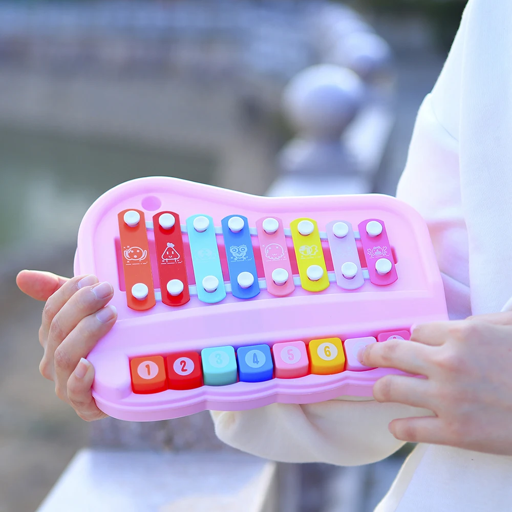 8 Tone Hand Percussion Instrum - Kids Toys Xylophone 评论和价格