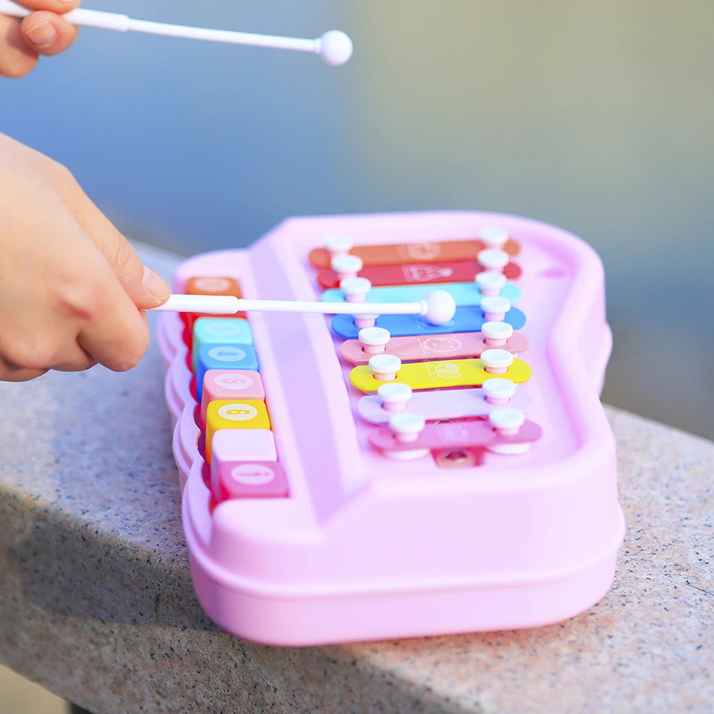 8 Tone Hand Percussion Instrum - Kids Toys Xylophone 评论和价格