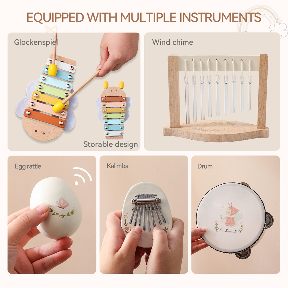 Music Toys Baby Wooden Montess - Kids Toys Xylophone 评论和价格