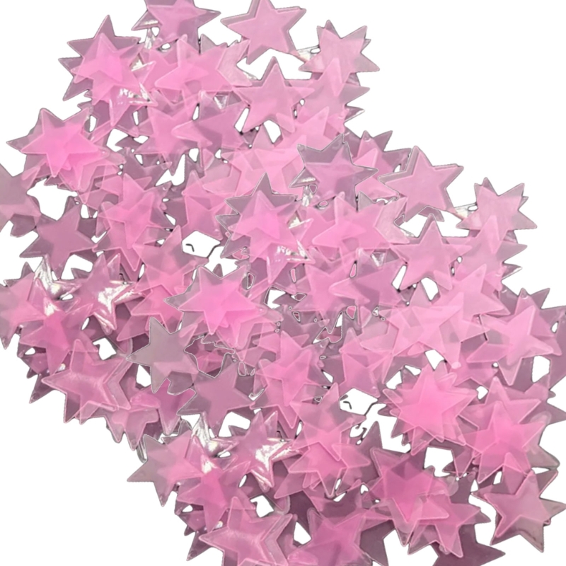 Pack of 100 Glowing 3D Star St - Glow In Dark Stars 评论和价格