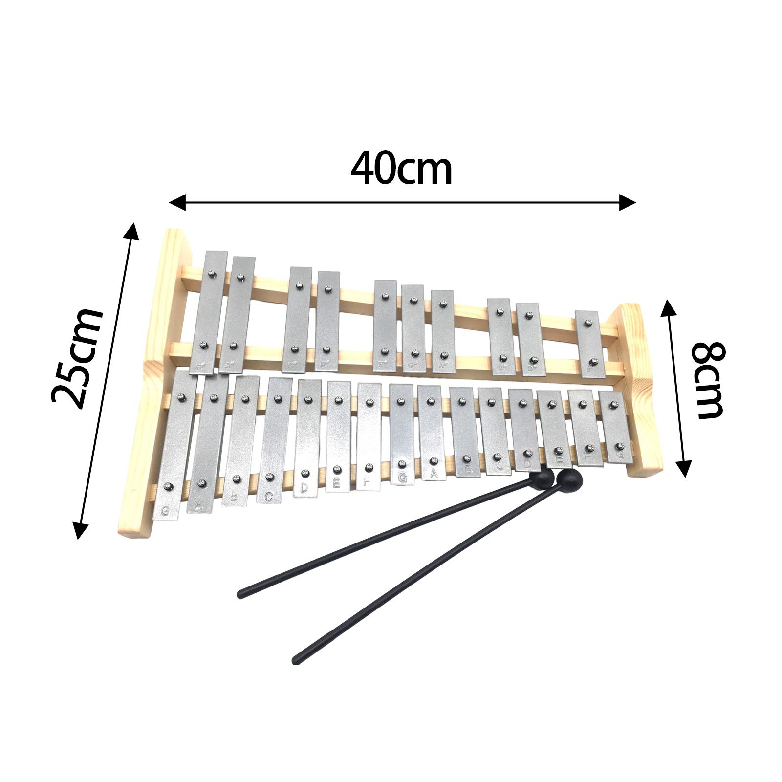 25 Notes Metal Keys Xylophone  - Kids Toys Xylophone 评论和价格