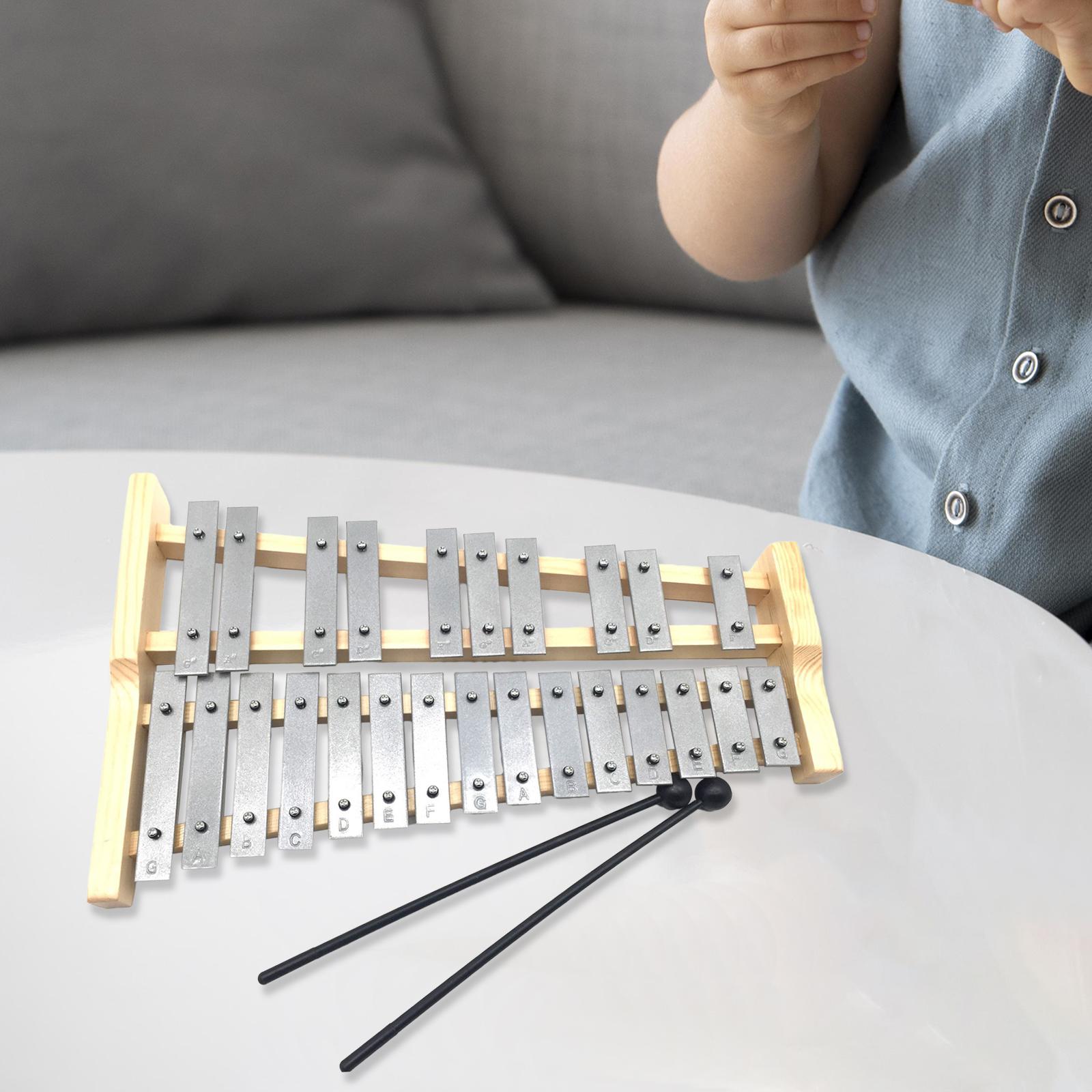 25 Notes Metal Keys Xylophone  - Kids Toys Xylophone 评论和价格