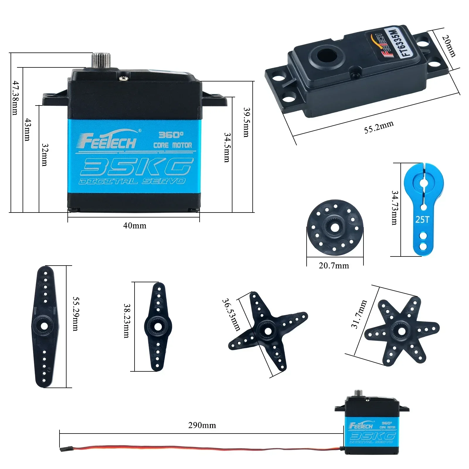 Feetech FT6335M Digital RC Ser - Kids Toys Remote Car 评论和价格