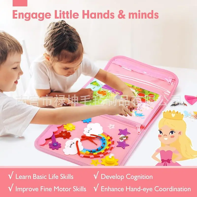 Princess Montessori Felt Busy  - Kids Toys Learning 评论和价格