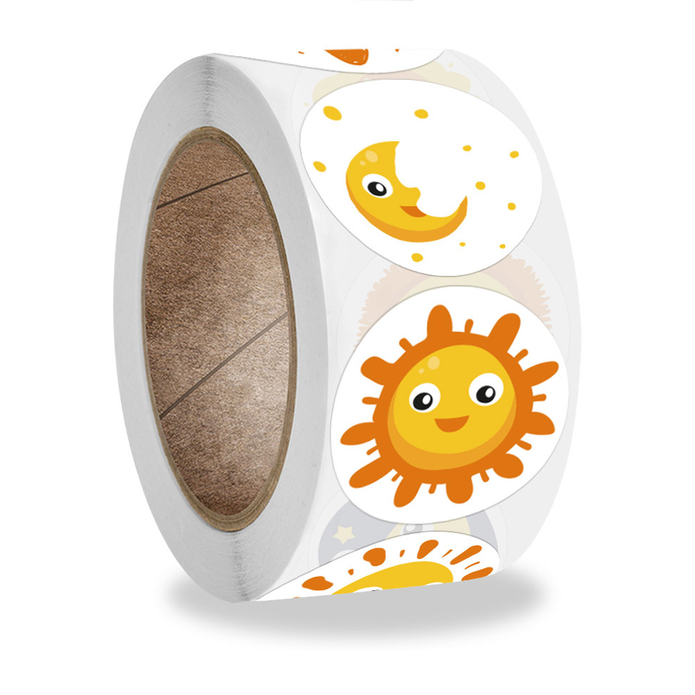 50-500 Pcs Smile Face Sticker  - Kids Toys Yellow 评论和价格