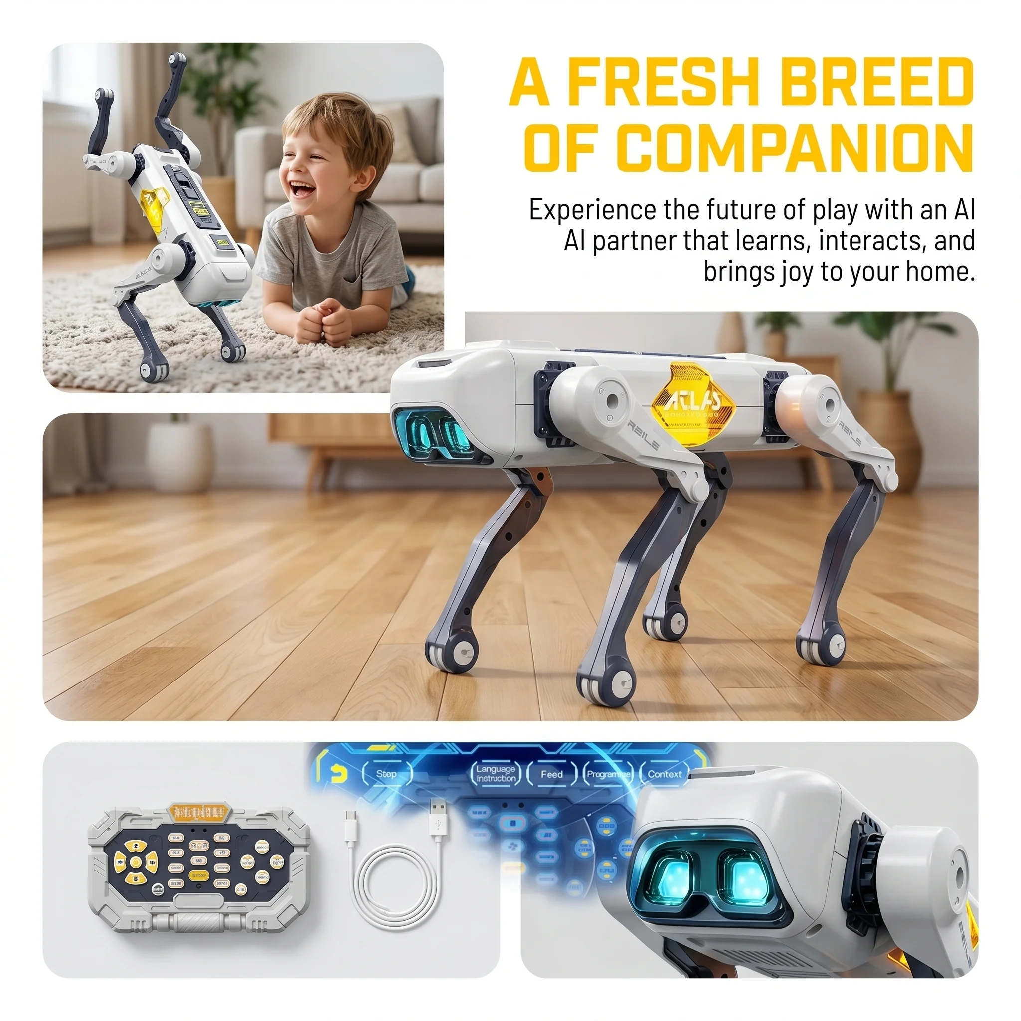 AI Smart Robot Dog, Voice & AP - Kids Toys Dog 评论和价格
