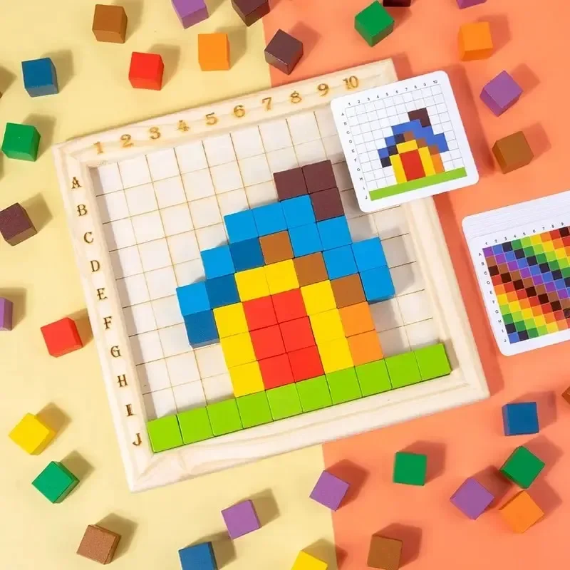 Montessori Color Counting Buil - Kids Toys Under 100 评论和价格