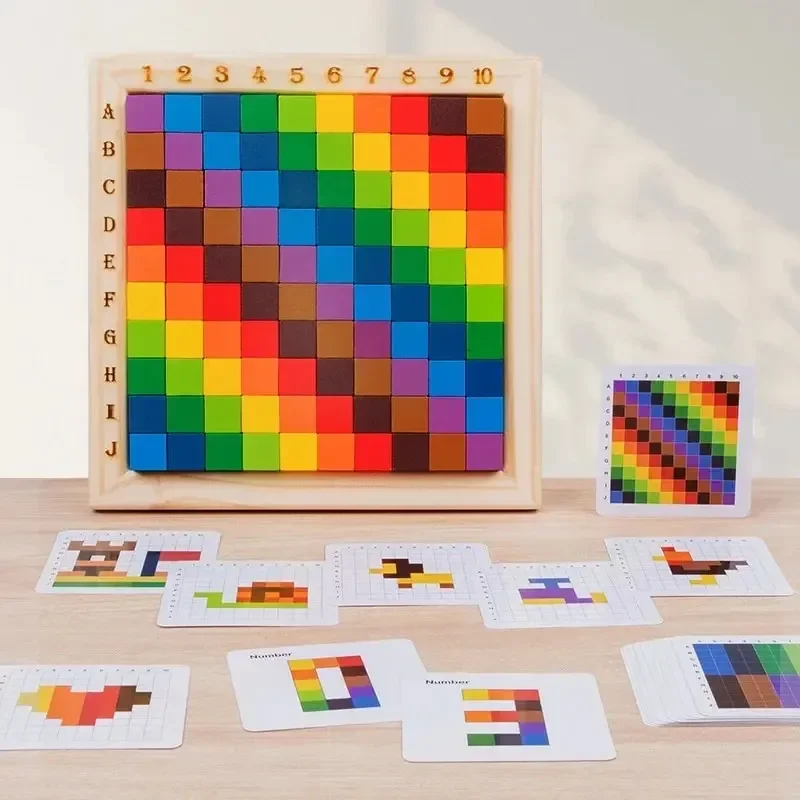 Montessori Color Counting Buil - Kids Toys Under 100 评论和价格