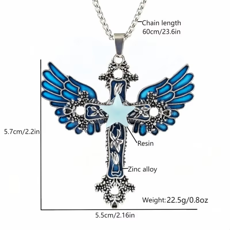 Luminous Star Cross Wing Penda - Glow In Dark Stars 评论和价格